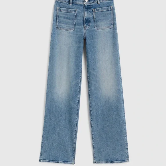 Madewell The Emmett Wide-Leg Full Length Jean: Patch Pocket Edition Size 27 - Picture 4 of 4